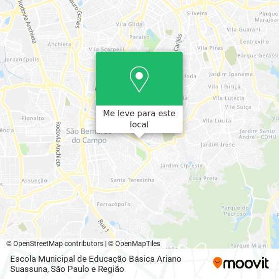 Escola Municipal de Educação Básica Ariano Suassuna mapa