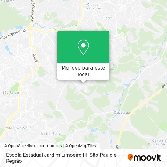 Escola Estadual Jardim Limoeiro III mapa