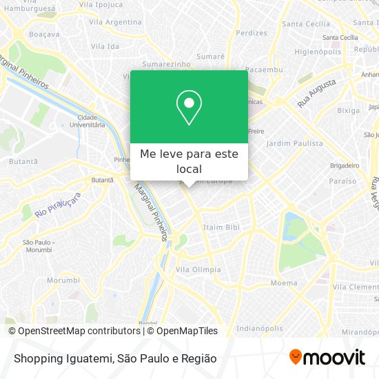 Shopping Iguatemi mapa