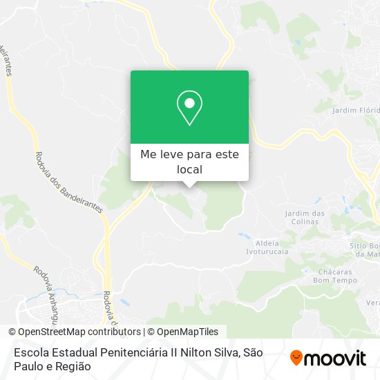 Escola Estadual Penitenciária II Nilton Silva mapa