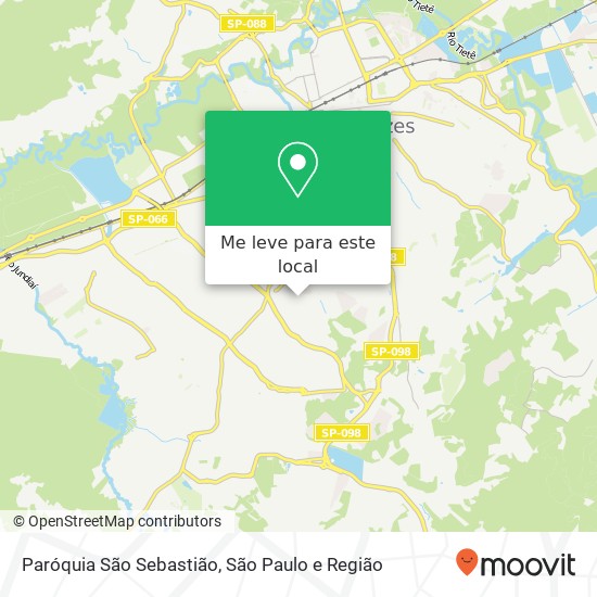 Paróquia São Sebastião mapa