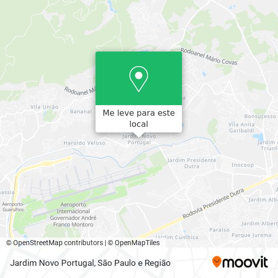 Jardim Novo Portugal mapa