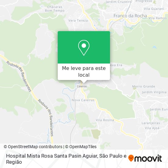 Hospital Mista Rosa Santa Pasin Aguiar mapa