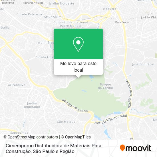 Cimemprimo Distribuidora de Materiais Para Construção mapa