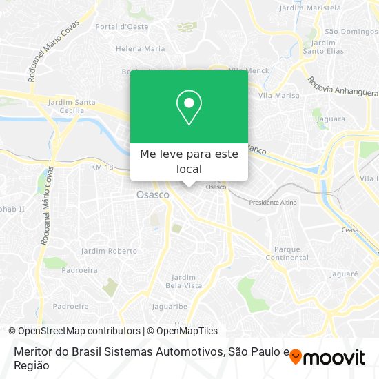 Meritor do Brasil Sistemas Automotivos mapa