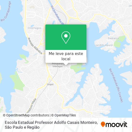 Escola Estadual Professor Adolfo Casais Monteiro mapa
