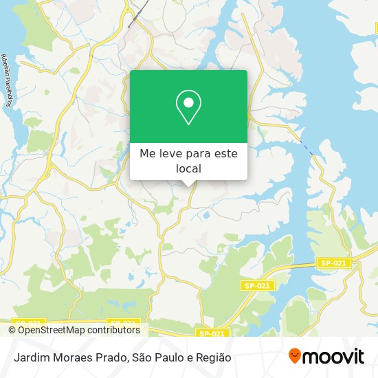 Jardim Moraes Prado mapa