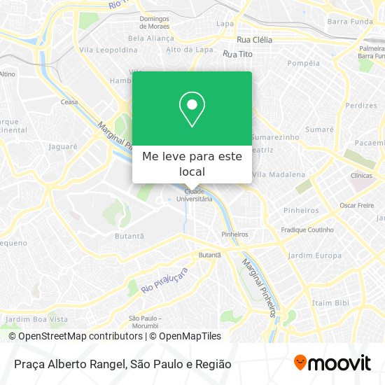 Praça Alberto Rangel mapa