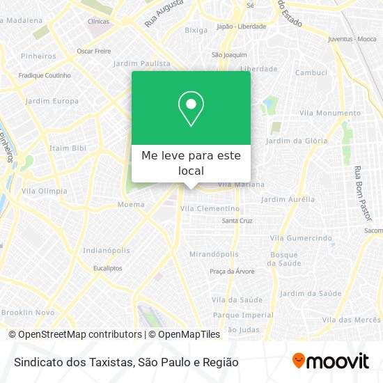 Sindicato dos Taxistas mapa