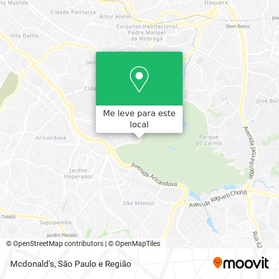 Mcdonald's mapa