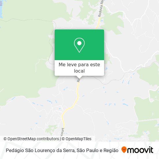 Pedágio São Lourenço da Serra mapa
