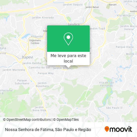 Nossa Senhora de Fátima mapa