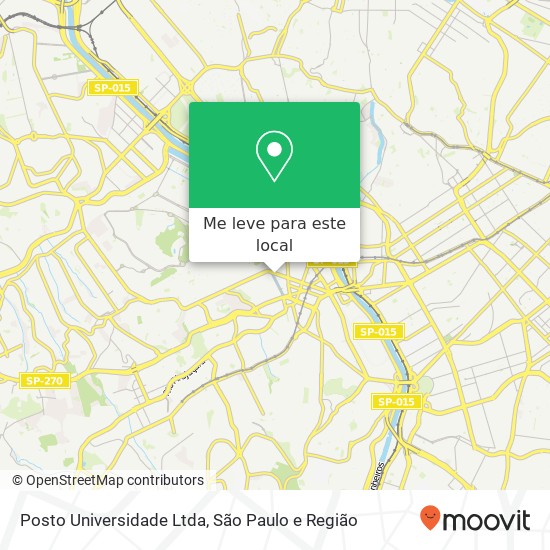 Posto Universidade Ltda mapa