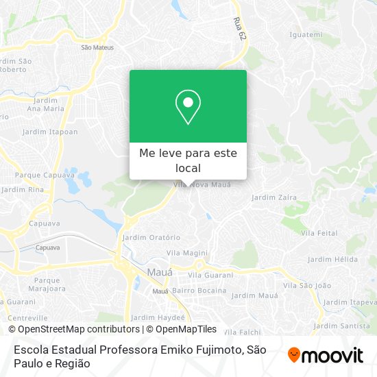 Escola Estadual Professora Emiko Fujimoto mapa