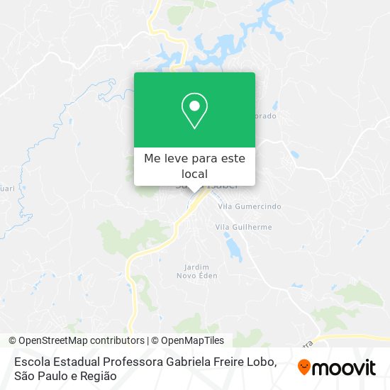 Escola Estadual Professora Gabriela Freire Lobo mapa