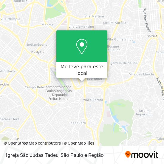 Igreja São Judas Tadeu mapa