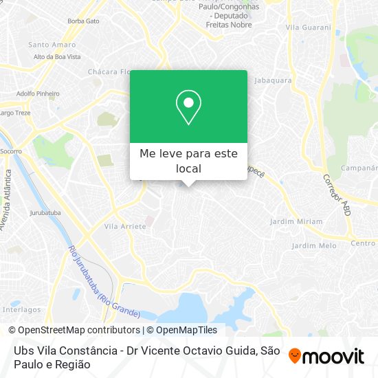 Ubs Vila Constância - Dr Vicente Octavio Guida mapa