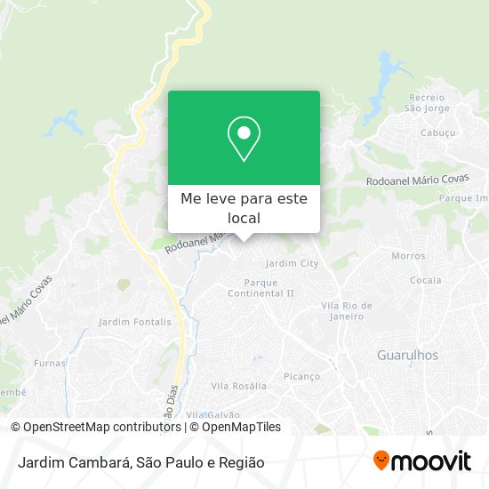 Jardim Cambará mapa