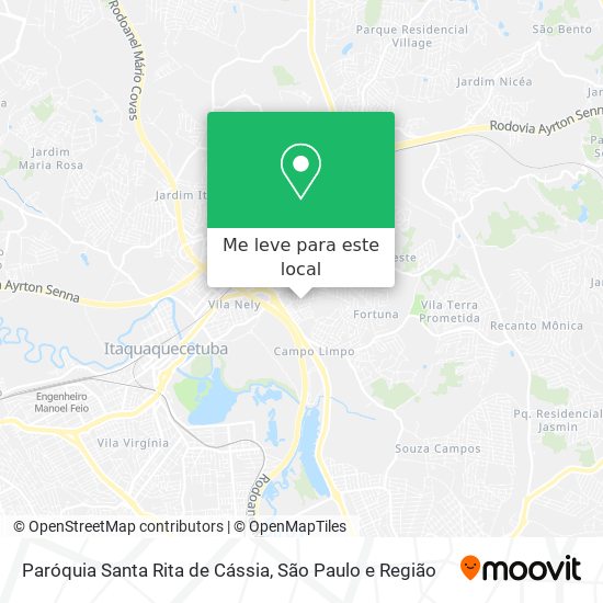 Paróquia Santa Rita de Cássia mapa