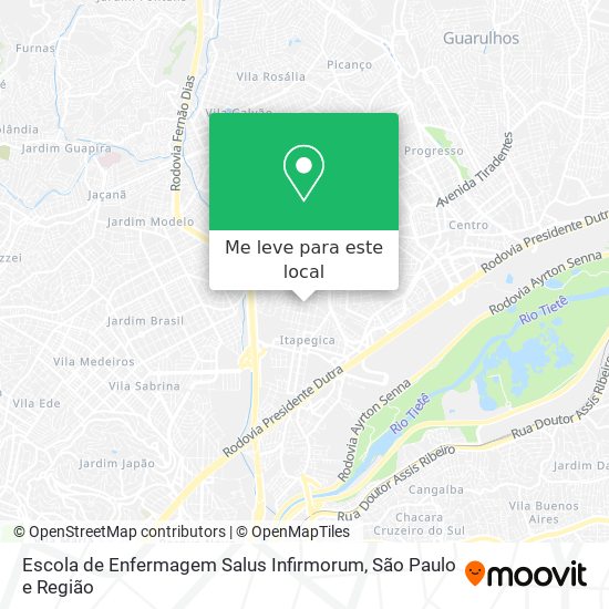 Escola de Enfermagem Salus Infirmorum mapa