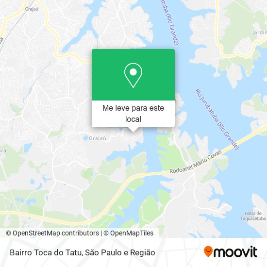 Bairro Toca do Tatu mapa
