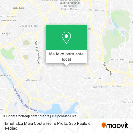 Emef Elza Maia Costa Freire Profa mapa
