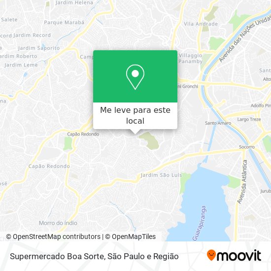 Supermercado Boa Sorte mapa