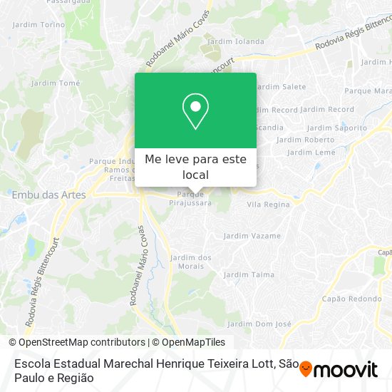 Escola Estadual Marechal Henrique Teixeira Lott mapa