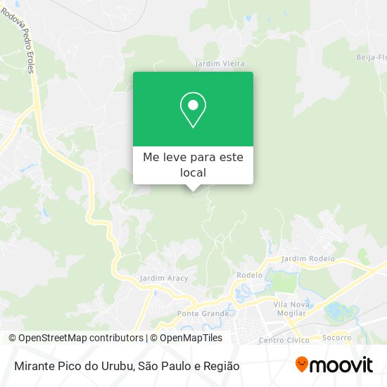 Mirante Pico do Urubu mapa