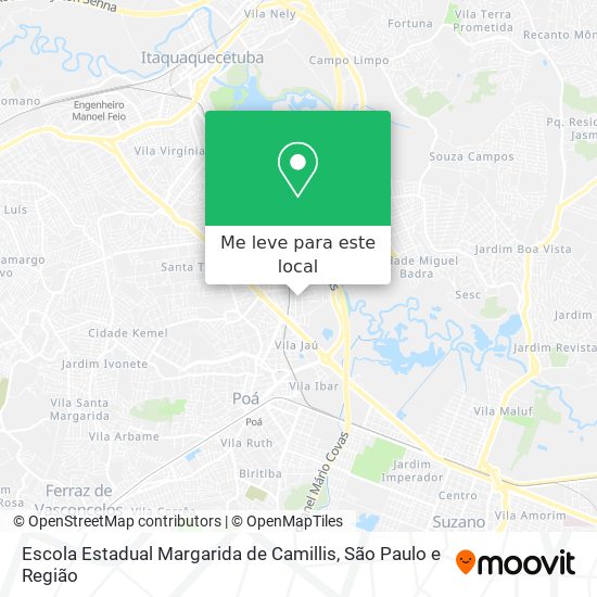 Escola Estadual Margarida de Camillis mapa