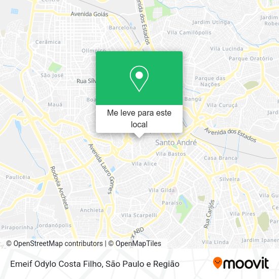 Emeif Odylo Costa Filho mapa