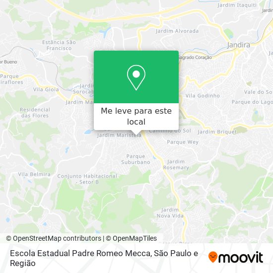 Escola Estadual Padre Romeo Mecca mapa