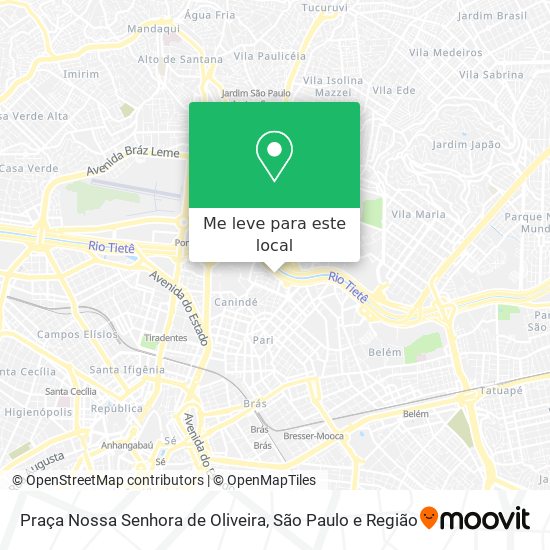 Praça Nossa Senhora de Oliveira mapa