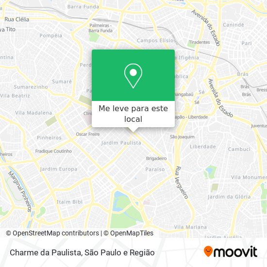 Charme da Paulista mapa
