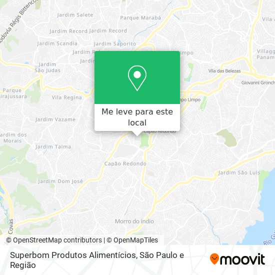 Superbom Produtos Alimentícios mapa