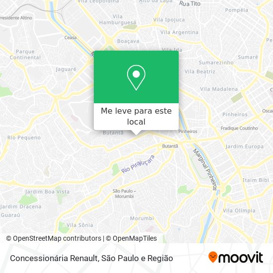 Concessionária Renault mapa