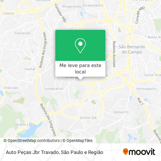 Auto Peças Jbr Travado mapa