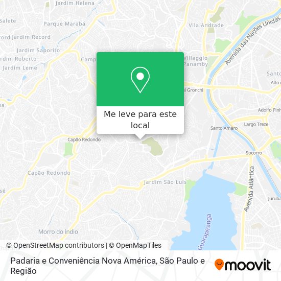 Padaria e Conveniência Nova América mapa