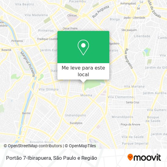 Portão 7-Ibirapuera mapa