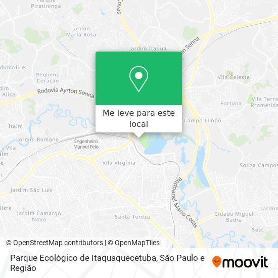 Parque Ecológico de Itaquaquecetuba mapa