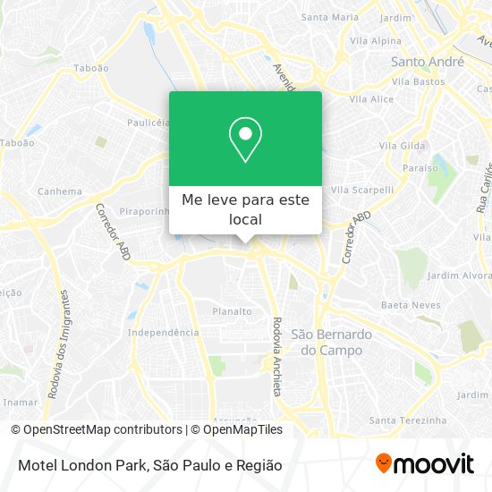 Motel London Park mapa