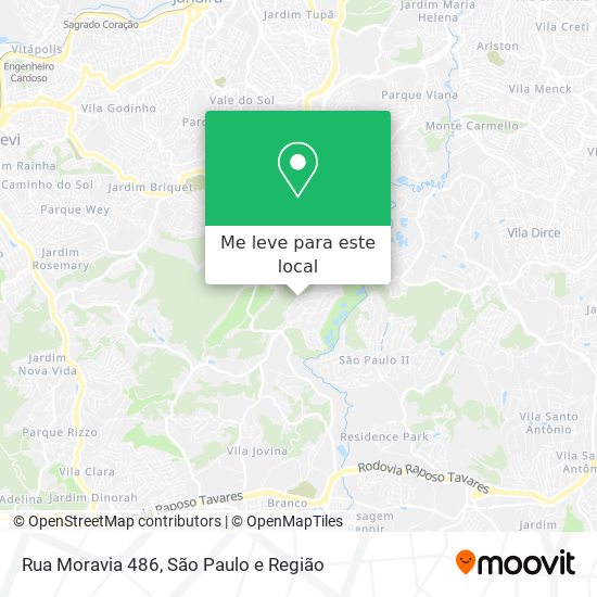 Rua Moravia 486 mapa