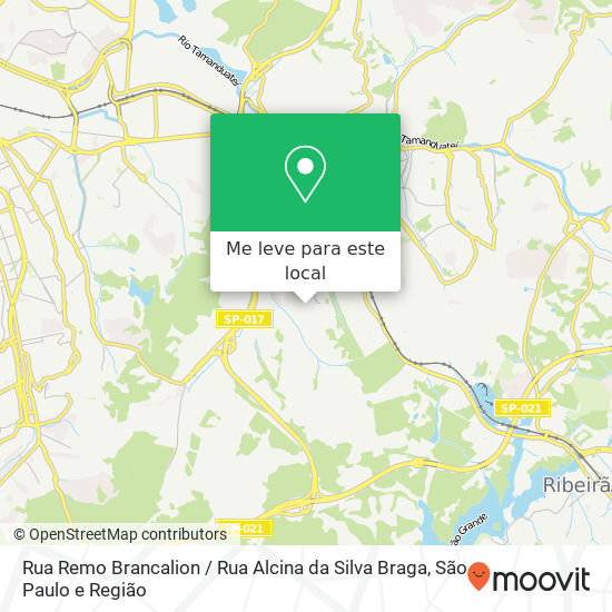 Rua Remo Brancalion / Rua Alcina da Silva Braga mapa