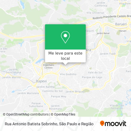 Rua Antonio Batista Sobrinho mapa