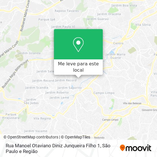 Rua Manoel Otaviano Diniz Junqueira Filho 1 mapa