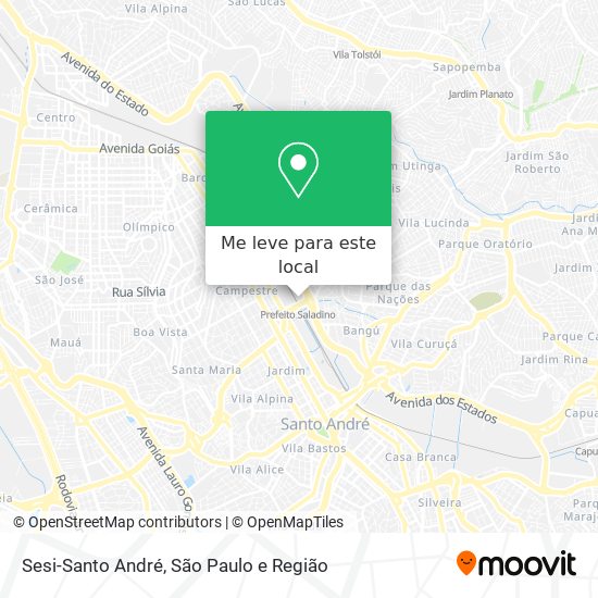 Sesi-Santo André mapa
