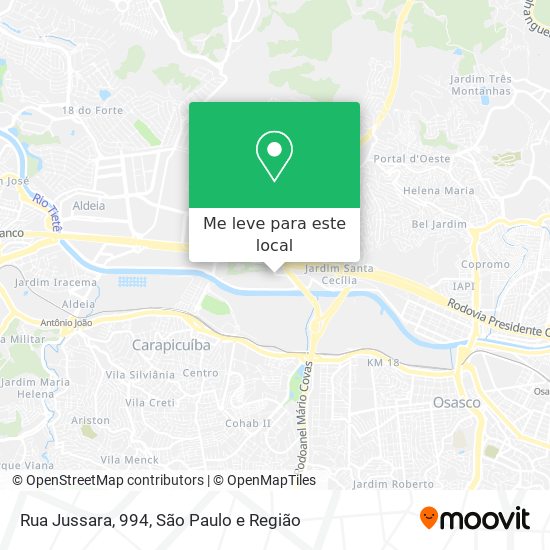 Rua Jussara, 994 mapa