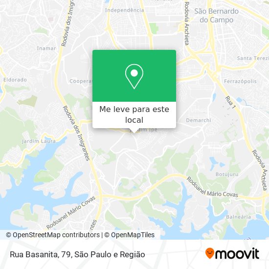 Rua Basanita, 79 mapa