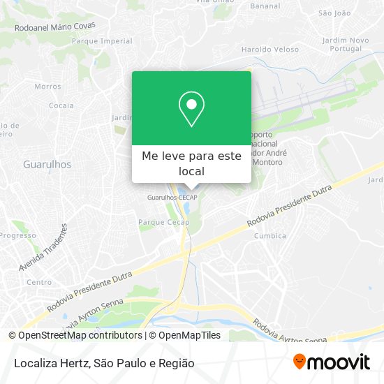 Localiza Hertz mapa