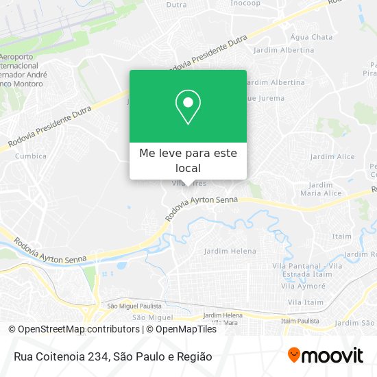 Rua Coitenoia 234 mapa